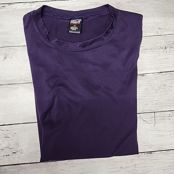 Patagonia Capilene Cool Daily Tee T-Shirt Short Sleeves Solid Purple Men's M - Picture 2 of 9